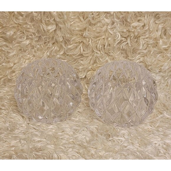 Vintage PartyLite Rockport Crystal Votive Candle Holders, set of 2 - Picture 5 of 16